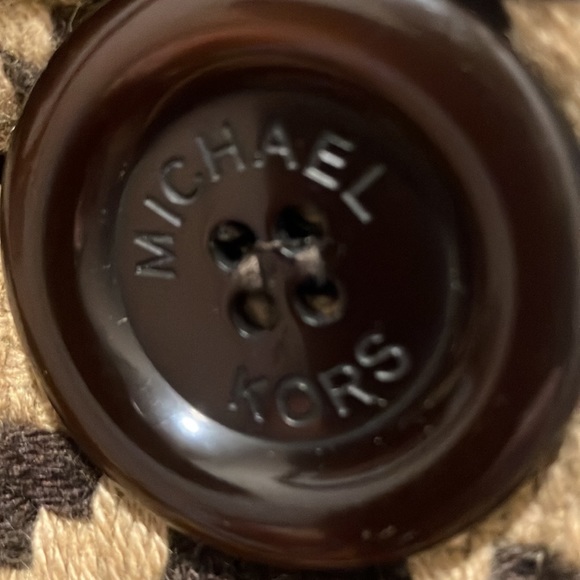 Michael Kors Wool blend houndstooth coat - Picture 7 of 14